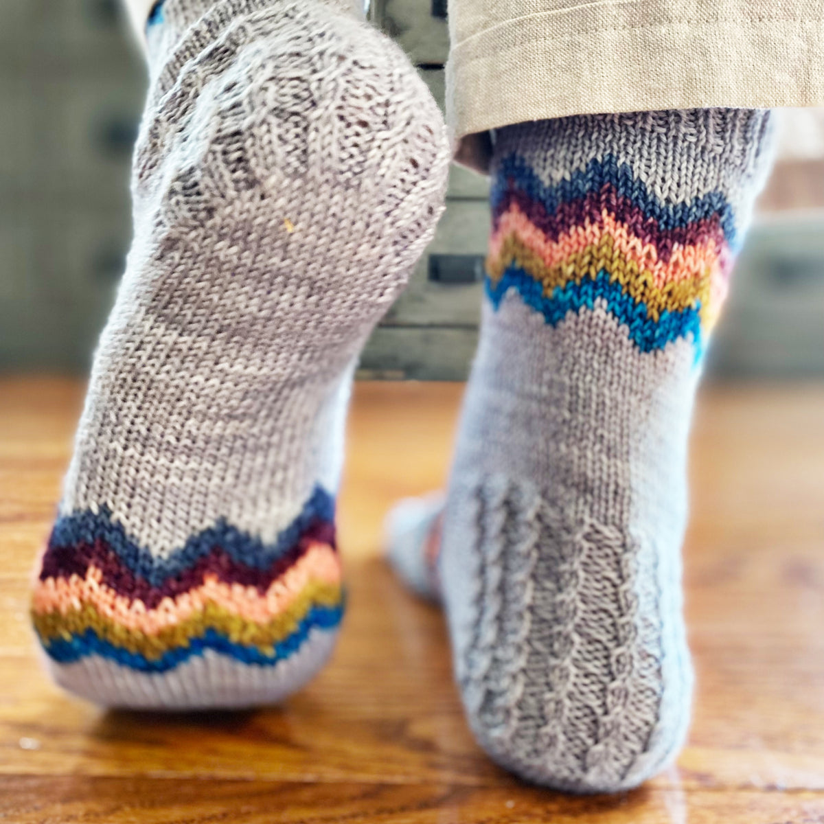 OverTheRainbow socks, Knitted socks women