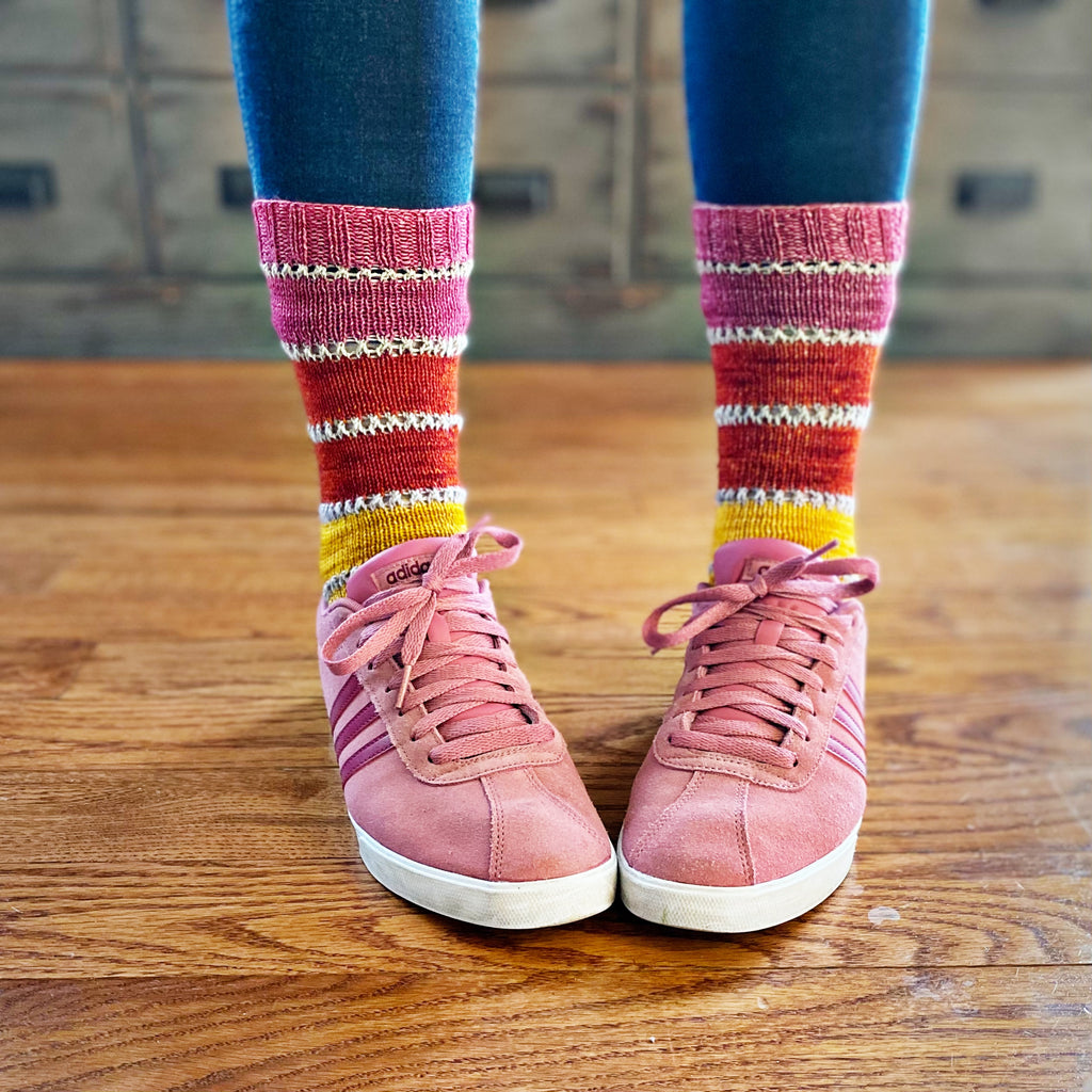 Modern Rainbow Socks No. 1 – Knitty McPurly, LLC