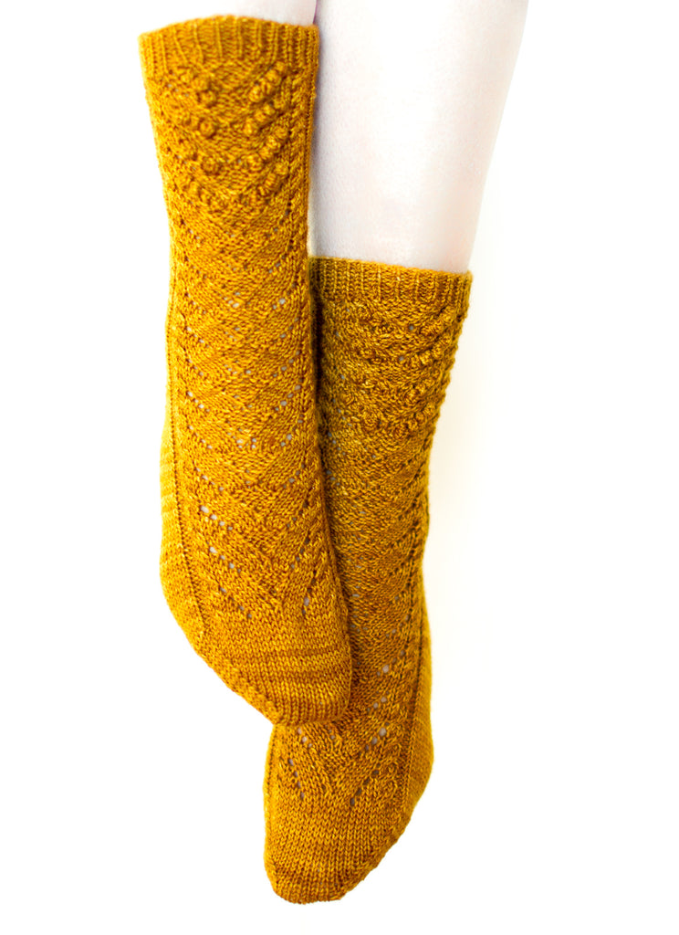 Glazed Pecan Socks – Knitty McPurly, LLC